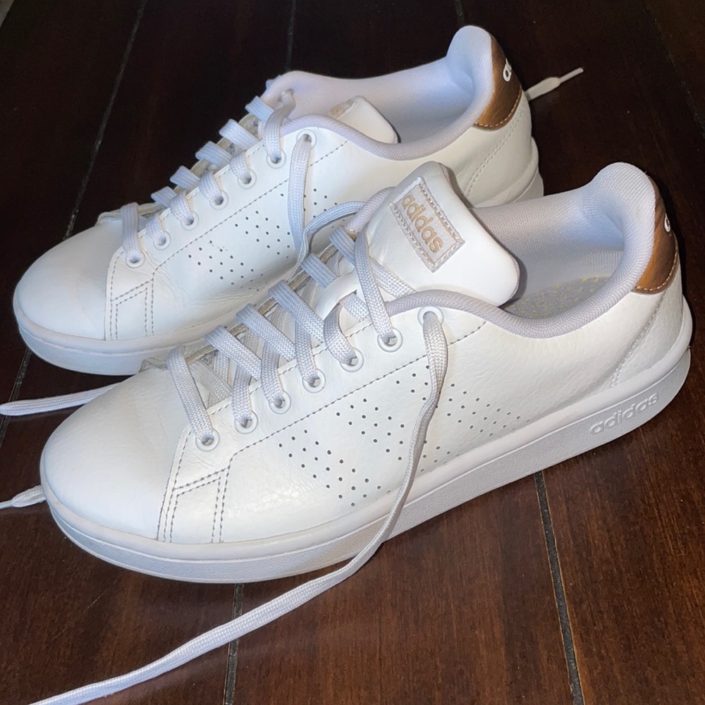 White adidas sneakers